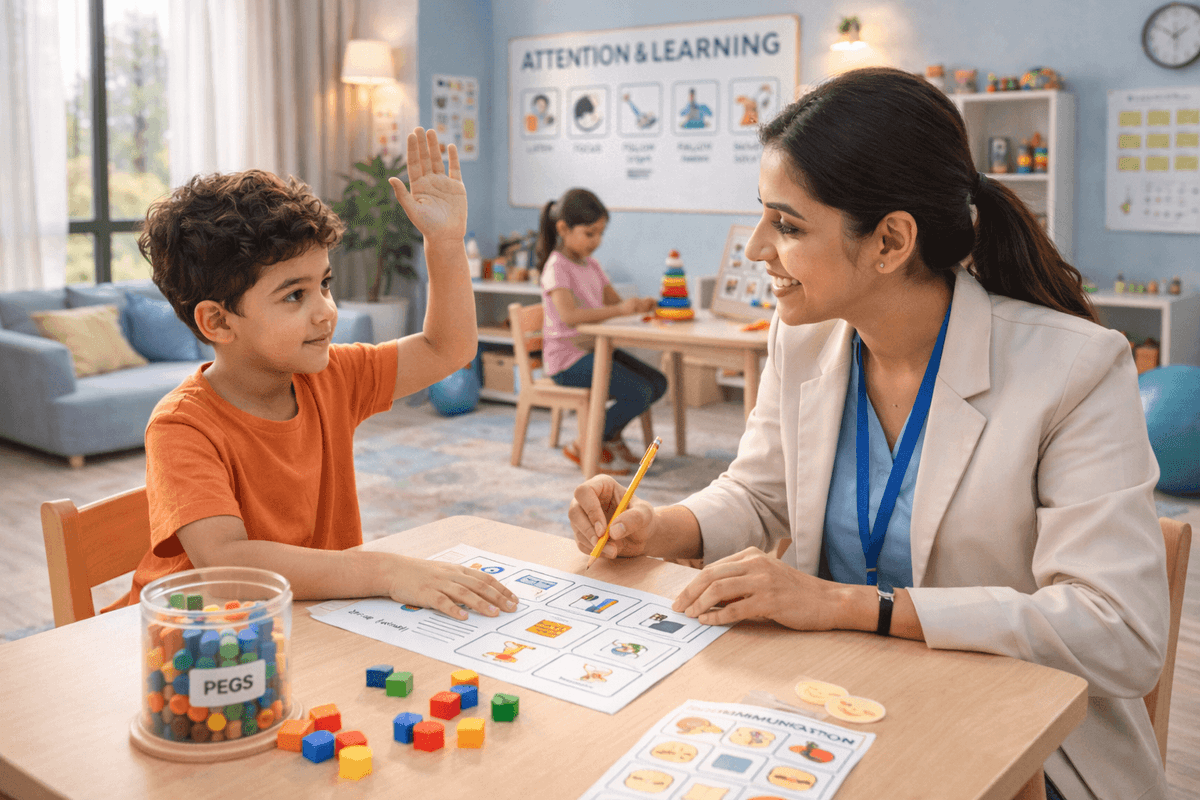 By breaking tasks into manageable steps and using positive reinforcement, Behaviour Therapy builds the essential cognitive foundation needed for school readiness, task completion, and independent problem-solving.