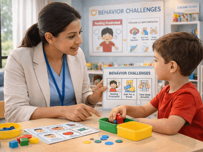 Identifying the underlying causes of difficult behaviors and systematically teaching positive, functional alternatives so a child can express their needs safely.