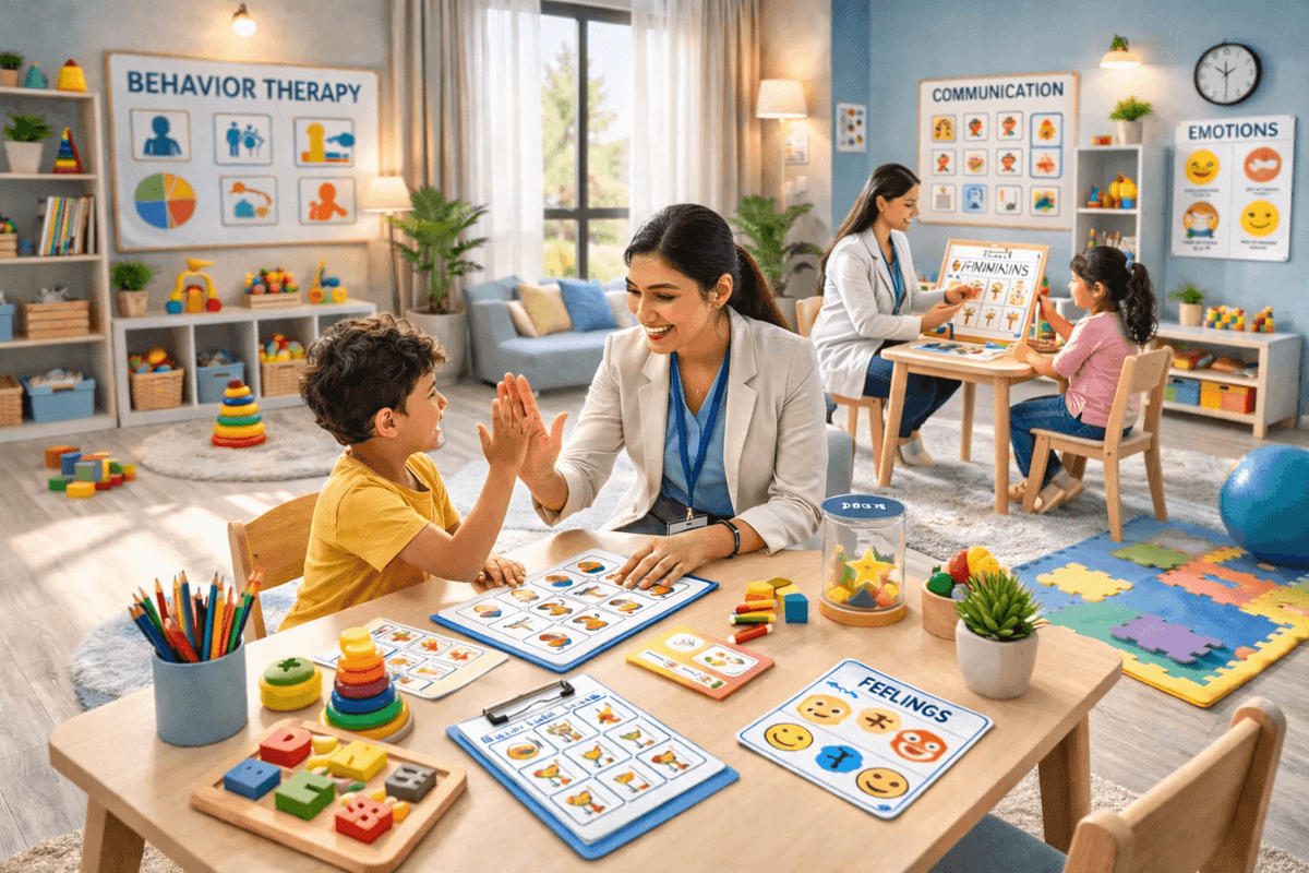 Through personalized, evidence-based techniques and positive reinforcement, our dedicated team empowers children to build social engagement and emotional regulation, ensuring meaningful and lasting progress for every family.